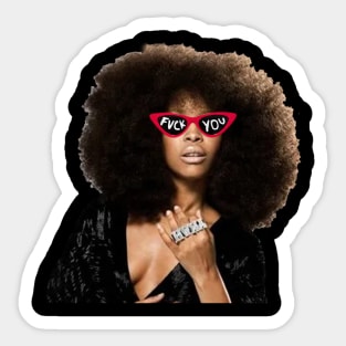 Erykah Badu f*ck Style Glasses Trand Sticker